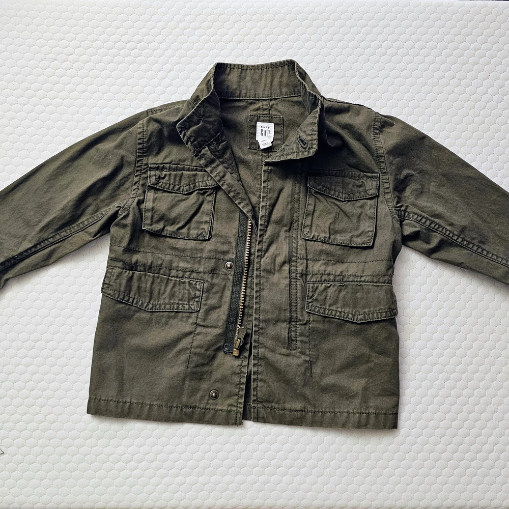 BABY GAP Kids Olive Green Utility Jacket – Size 2T